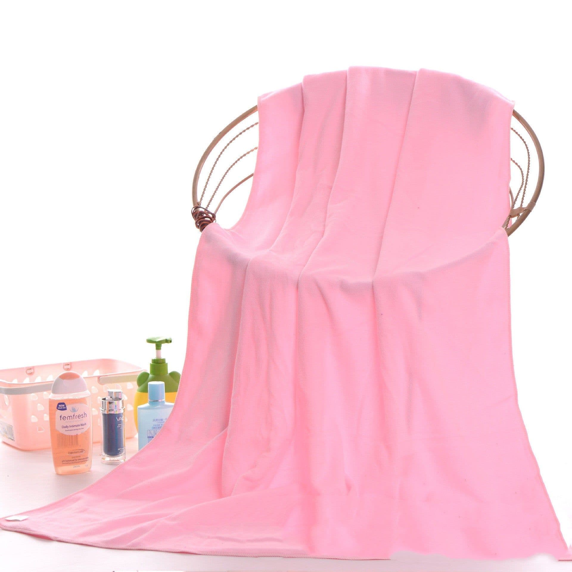 image-Source Factory Microfiber Bath Towel Beach Towel Beauty Salon Bed Fire Therapy 70 140 Absorbent Foreign Trade Bath Towel