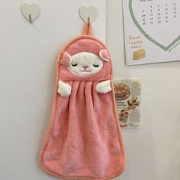 image-Towels Can Hang Coral Fleece Absorbent Towels To Wipe Face Bathroom Children