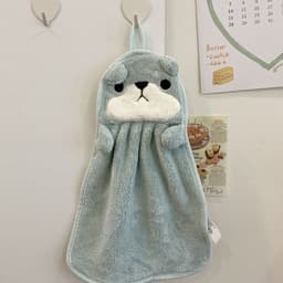 image-Towels Can Hang Coral Fleece Absorbent Towels To Wipe Face Bathroom Children