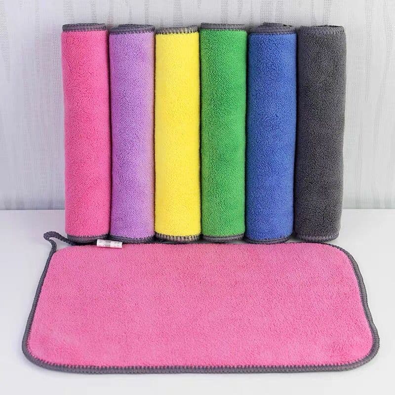 image-Thickened Absorbent Rags Will Not Shed Hair To Clean The Glass