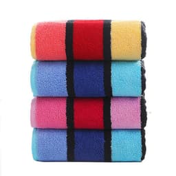 image-Thickened Color Striped Face Towel Absorbent Soft Cotton Couple Models