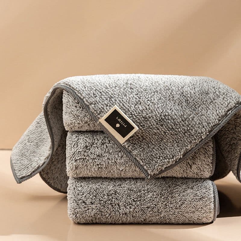 image-Japanese Style Bamboo Charcoal Towel Fine Fiber Dish Cloth
