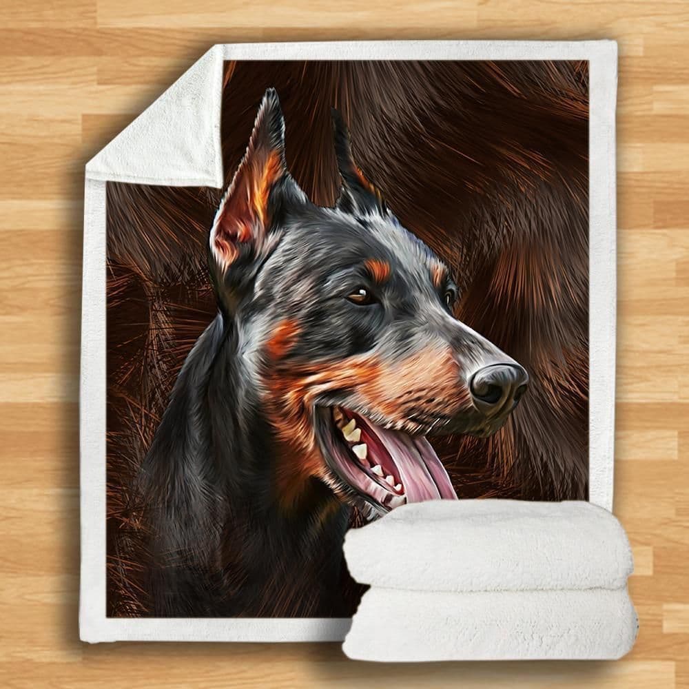 image-3d Double-sided Flannel Blanket Siesta Blanket Air Conditioning Blanket