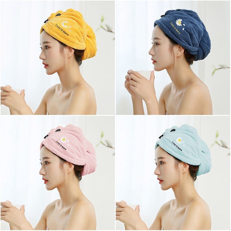 image-Hair Strong Water Absorption Does Not Hurt Hair Shampoo Bag Headscarf