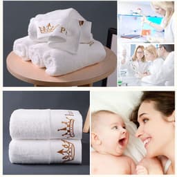 image-Thick Large Cotton BathWhite Hotel Men And Women Adult Towel