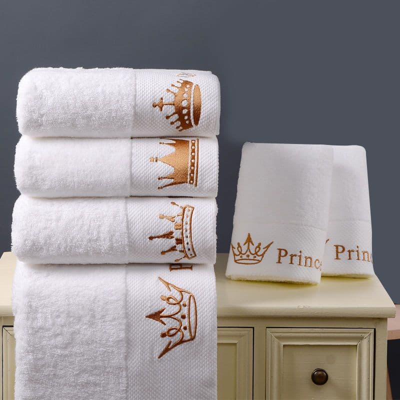 image-Thick Large Cotton BathWhite Hotel Men And Women Adult Towel