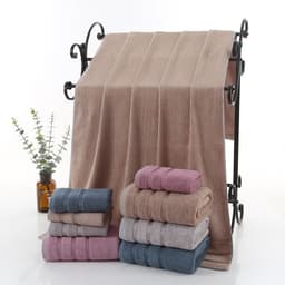 image-Fiber And Ink Bamboo Bath Towel For Adult Household Water Absorption