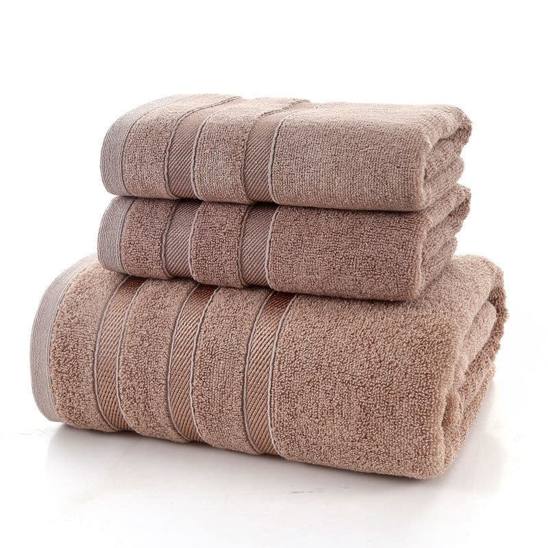 image-Fiber And Ink Bamboo Bath Towel For Adult Household Water Absorption