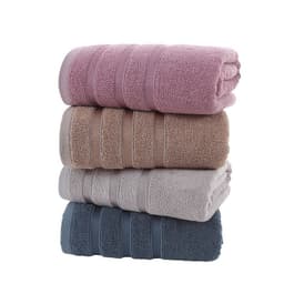 image-Fiber And Ink Bamboo Bath Towel For Adult Household Water Absorption