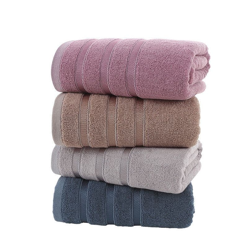 image-Fiber And Ink Bamboo Bath Towel For Adult Household Water Absorption