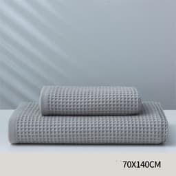 image-Pure Cotton Japanese-style Absorbent Household Honeycomb Pattern Towel