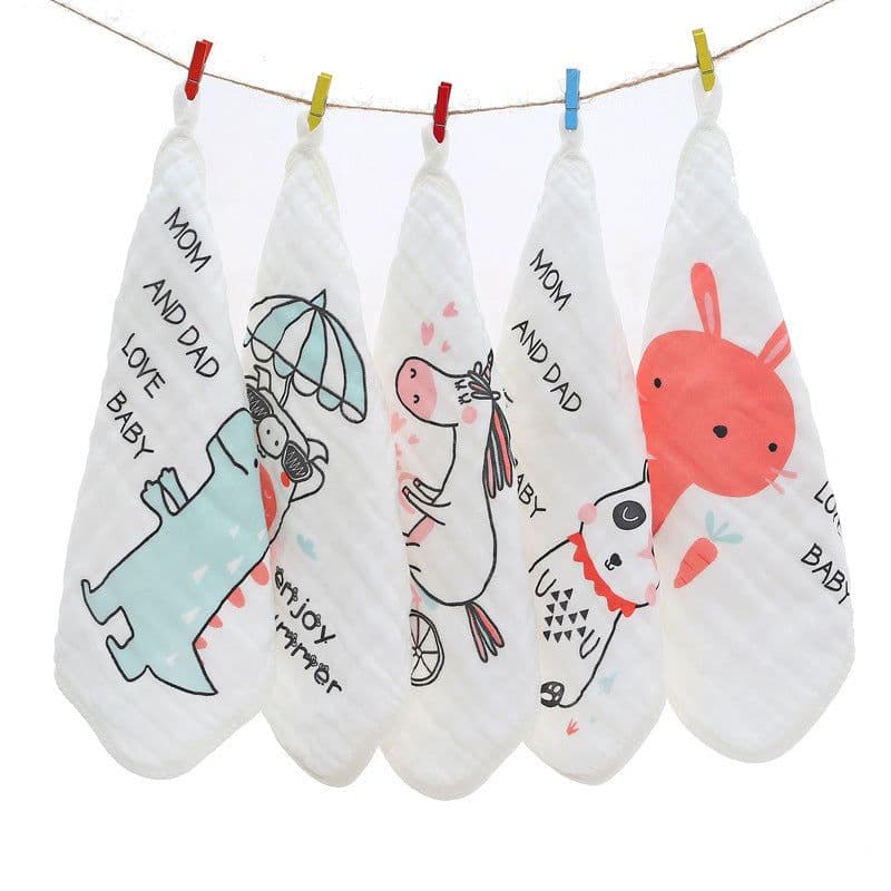 image-Infants And Children Six-layer Cotton Gauze Towel