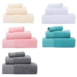 image-Cotton Towel Bath Towel Three Piece Water Absorbing Gift Towel Bath Towel Set