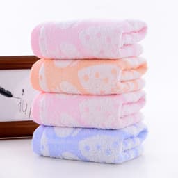 image-Bamboo Fiber Strawberry Towel Absorbs Water