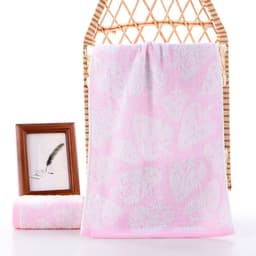 image-Bamboo Fiber Strawberry Towel Absorbs Water
