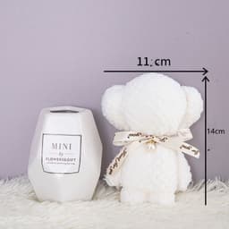 image-Bear Coral Velvet Towel Gift Handbag