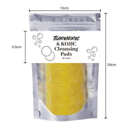 image-Turmeric Exfoliating Cleansing Pads Compressed Facial Sponges Skin Care Tools For Face Clogged Pores Excess Oil Cleansing