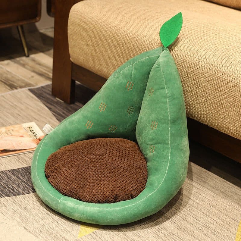 image-Kawaii Multifunction Plush Fruit Soft Stuffed Cactus Avocado Carrot Pillow Toys Home Office Decor Chair Seat Cushion
