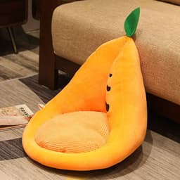 image-Kawaii Multifunction Plush Fruit Soft Stuffed Cactus Avocado Carrot Pillow Toys Home Office Decor Chair Seat Cushion
