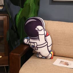 image-Simulation Space Series Plush Pillow Toys Astronaut Spaceman Rocket Spacecraft Stuffed Doll Nap Pillow Kids Birthday Gifts