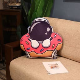 image-Simulation Space Series Plush Pillow Toys Astronaut Spaceman Rocket Spacecraft Stuffed Doll Nap Pillow Kids Birthday Gifts