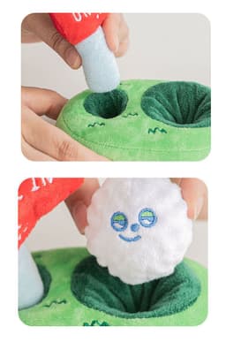 image-Pet Hidden Food Sniffing Paper Golf Toy