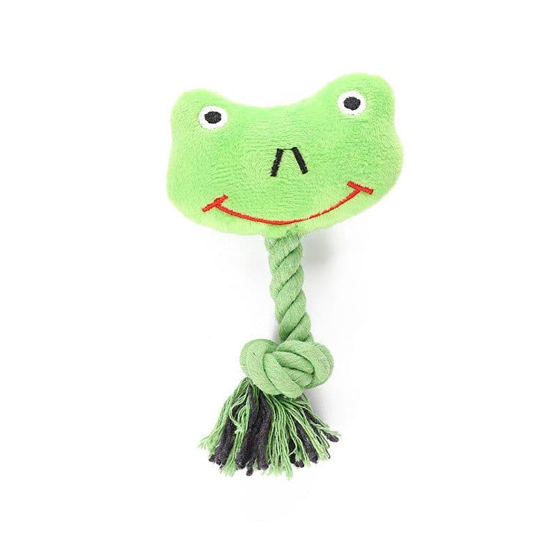 image-Pet Cartoon Plush Toy Cat Dog Teeth Grinding Sound Bite Resistant