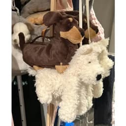 image-Plush Doll Dachshund West Highland Doll Crossbody Bag