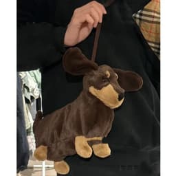 image-Plush Doll Dachshund West Highland Doll Crossbody Bag