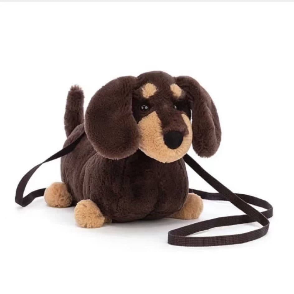 image-Plush Doll Dachshund West Highland Doll Crossbody Bag