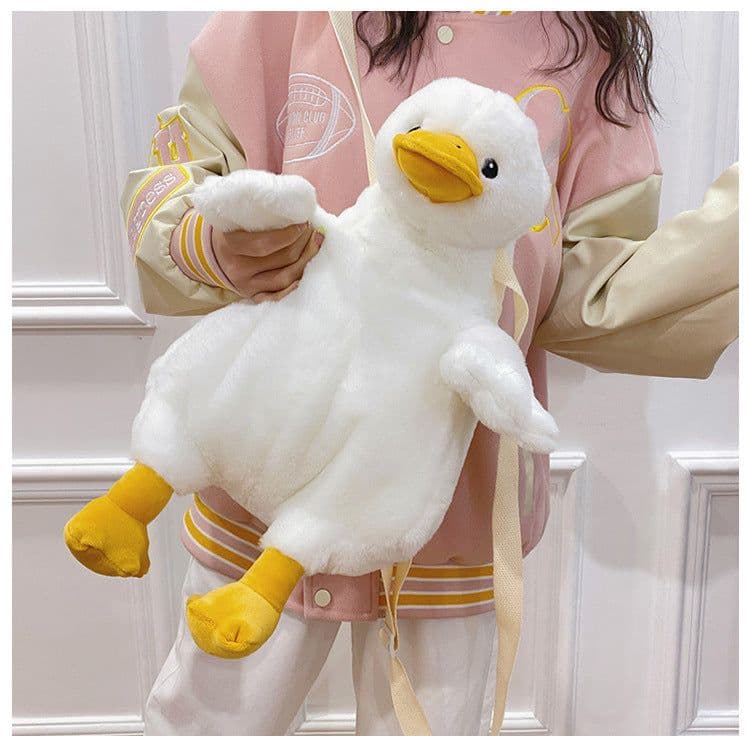 image-Plush Little Duck Rabbit Women's Cute Small Backpack