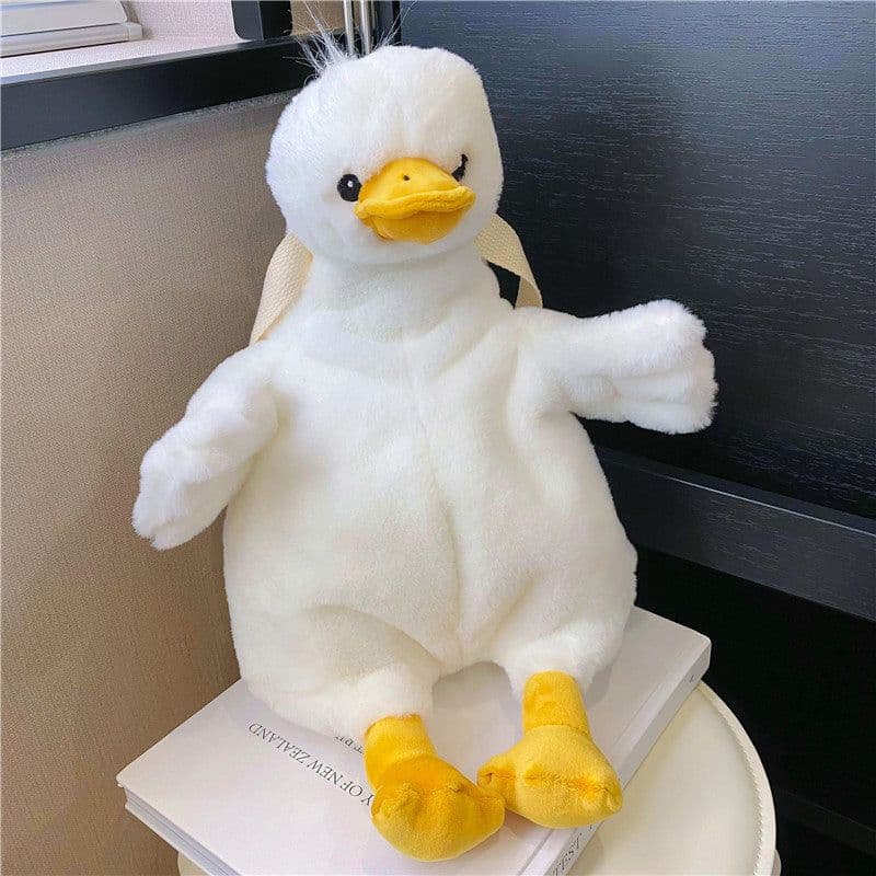 image-Plush Little Duck Rabbit Women's Cute Small Backpack