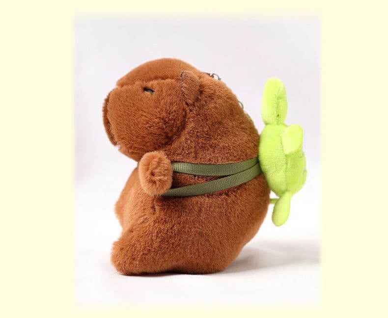 image-Capabala Pendant Water Guinea Pig Plush Toy Bag Pendant Key Ring Doll Ragdoll
