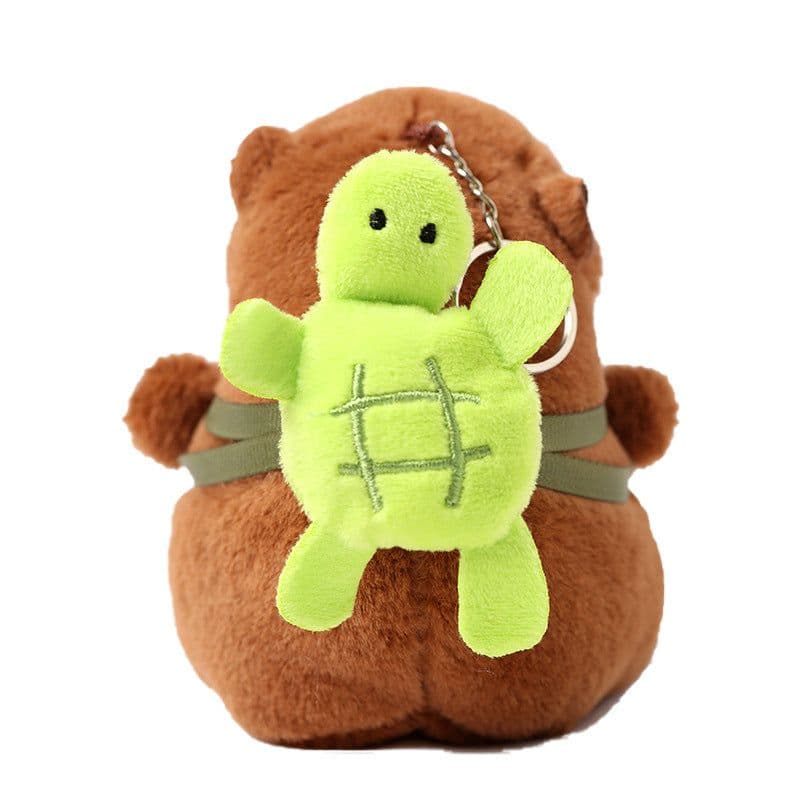 image-Capabala Pendant Water Guinea Pig Plush Toy Bag Pendant Key Ring Doll Ragdoll