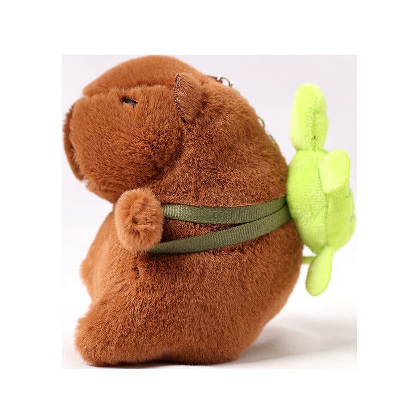 image-Capabala Pendant Water Guinea Pig Plush Toy Bag Pendant Key Ring Doll Ragdoll