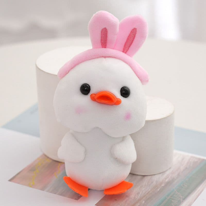 image-Duck Doll Small Size Children Doll Cute Girl Schoolbag Bag Charm