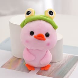 image-Duck Doll Small Size Children Doll Cute Girl Schoolbag Bag Charm