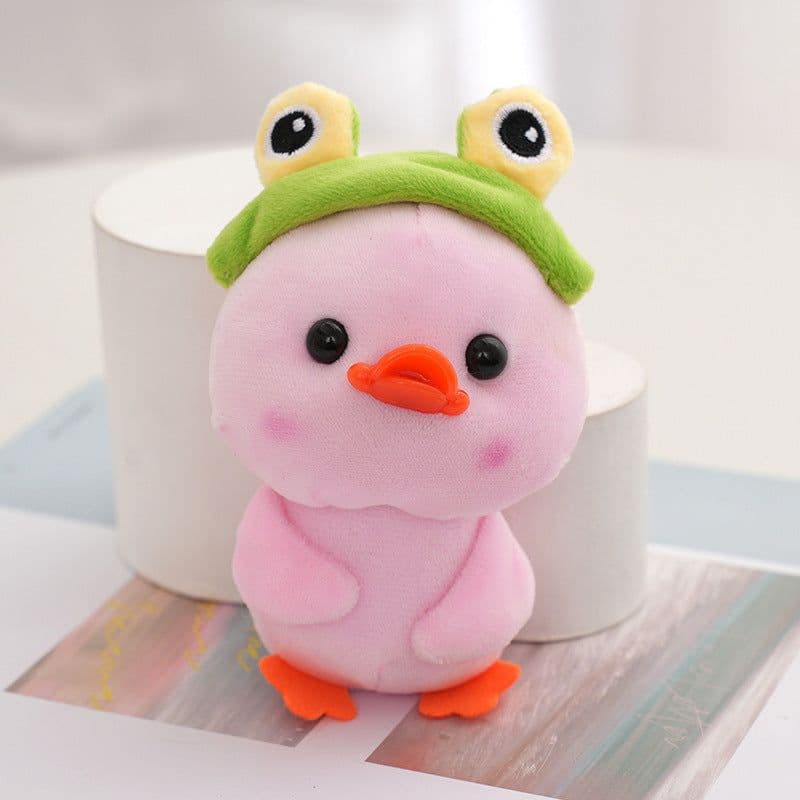 image-Duck Doll Small Size Children Doll Cute Girl Schoolbag Bag Charm