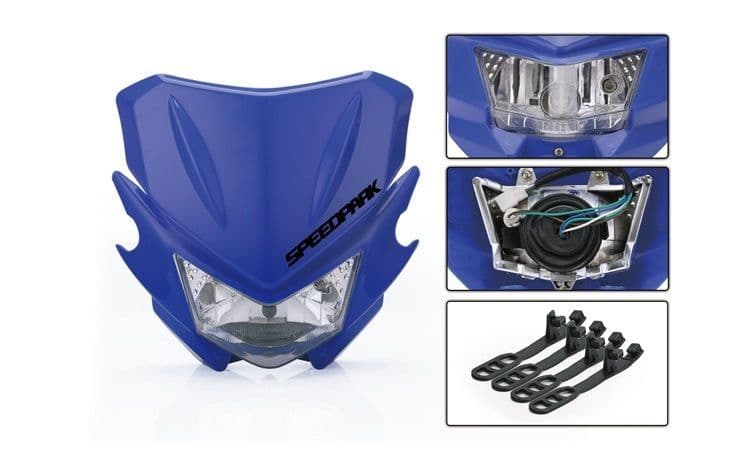 image-SPEEDPARK Universal Motorcycle Headlight Headlamp Fairing For Dirt Bike