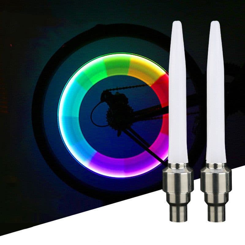 image-Night Vision Electric Car Hot Wheels Pattern Bicycle Light Battery Car Bicycle Flashing Wildfire Tire Valve Light