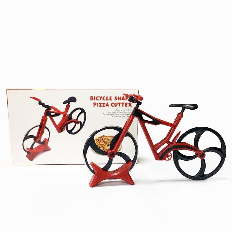 image-Color Boxed Stainless Steel Bicycle Pizza Cutter, Pizza Cutter, Cake Wheel, Fruit Cutter, Baking Tools