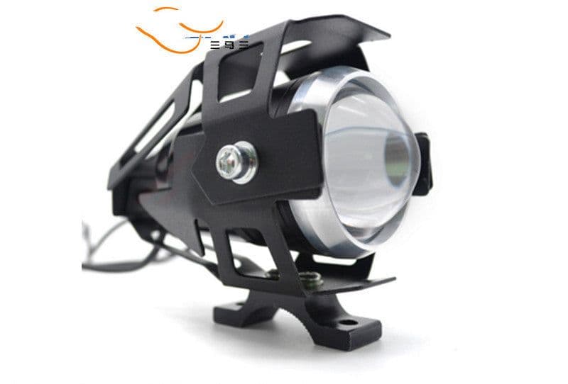 image-Waterproof LED Motorcycle Headlights Auxiliary Lamp Spotlight High Power U5 12V