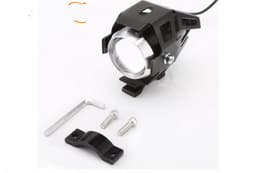 image-Waterproof LED Motorcycle Headlights Auxiliary Lamp Spotlight High Power U5 12V