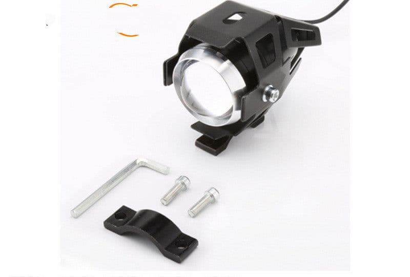 image-Waterproof LED Motorcycle Headlights Auxiliary Lamp Spotlight High Power U5 12V