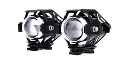 image-Waterproof LED Motorcycle Headlights Auxiliary Lamp Spotlight High Power U5 12V