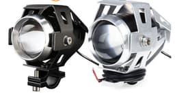 image-Waterproof LED Motorcycle Headlights Auxiliary Lamp Spotlight High Power U5 12V