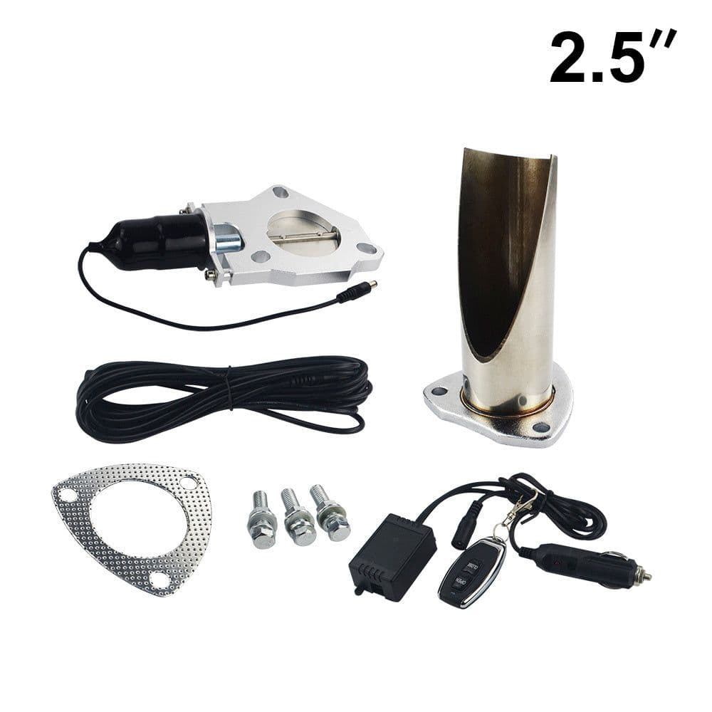 image-Modified Tail Throat Of Automobile Exhaust Pipe Can Be Remote Controlled Half Set Of Controller