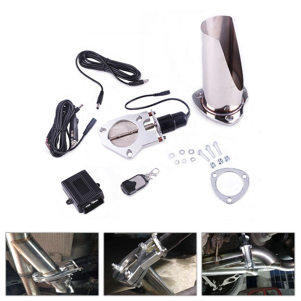 image-Modified Tail Throat Of Automobile Exhaust Pipe Can Be Remote Controlled Half Set Of Controller