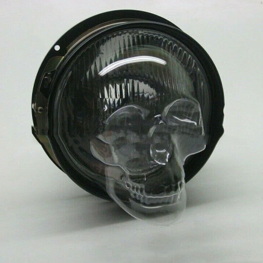 image-Skull Headlight Covers Decorative Protective Head Light Cover For Car Truck Motorcycle Universal Headlight Cover