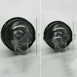 image-Skull Headlight Covers Decorative Protective Head Light Cover For Car Truck Motorcycle Universal Headlight Cover
